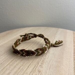 10/$25 Leather Wood Woven Bracelet